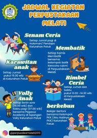 JADWAL KEGIATAN PERPUSTAKAAN MELATI KALURAHAN PATUK
